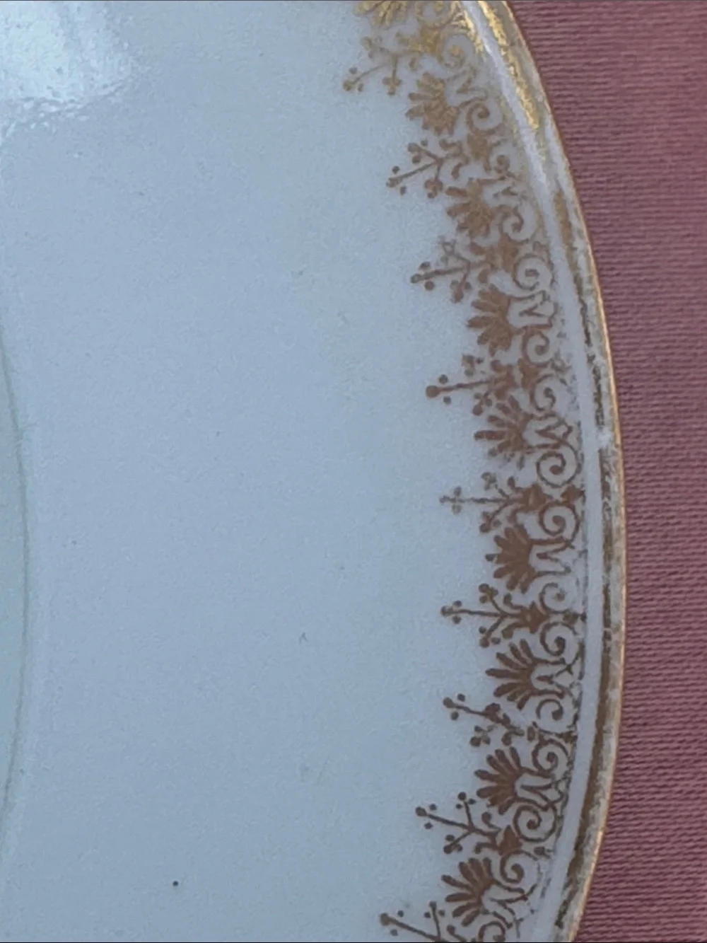 1890s Antique Limoges Bernardaud Gold Encrusted Salad Plates - Set of 4